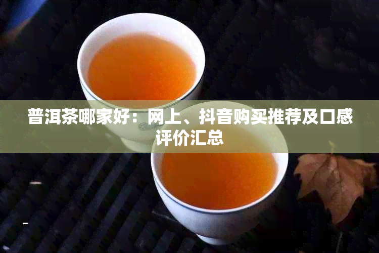 普洱茶哪家好:网上、抖音购买推荐及口感评价汇总