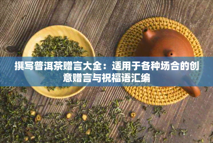 撰写普洱茶赠言大全:适用于各种场合的创意赠言与祝福语汇编