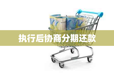 执行后协商分期还款