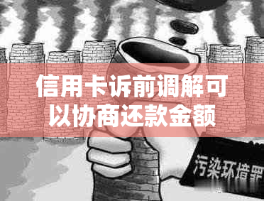 信用卡诉前调解可以协商还款金额