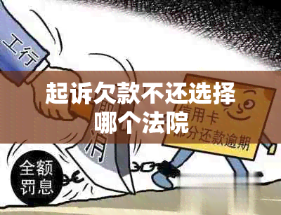 起诉欠款不还选择哪个法院