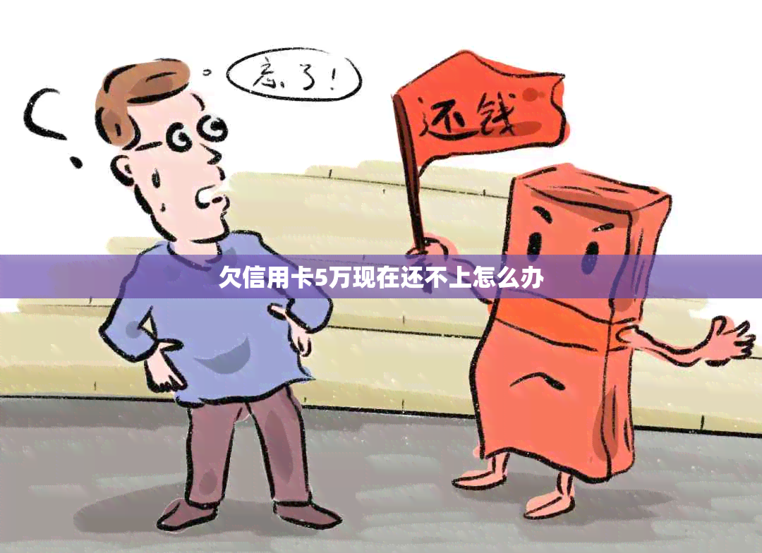 欠信用卡5万现在还不上怎么办