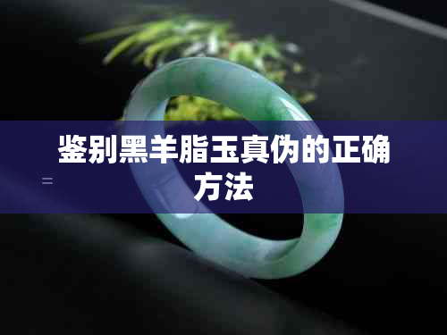 鉴别黑羊脂玉真伪的正确方法