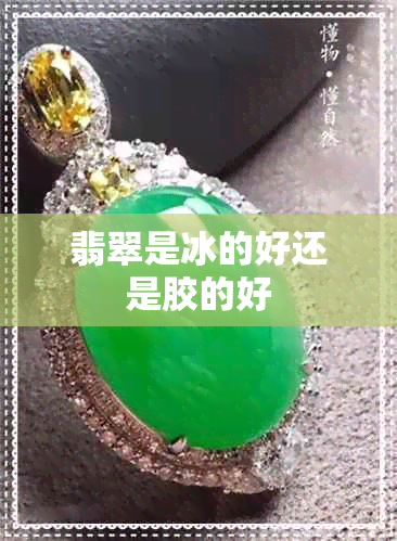 翡翠是冰的好还是胶的好 翡翠是冰的好还是胶的好