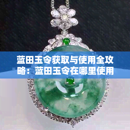 蓝田玉令获取与使用全攻略:蓝田玉令在哪里使用