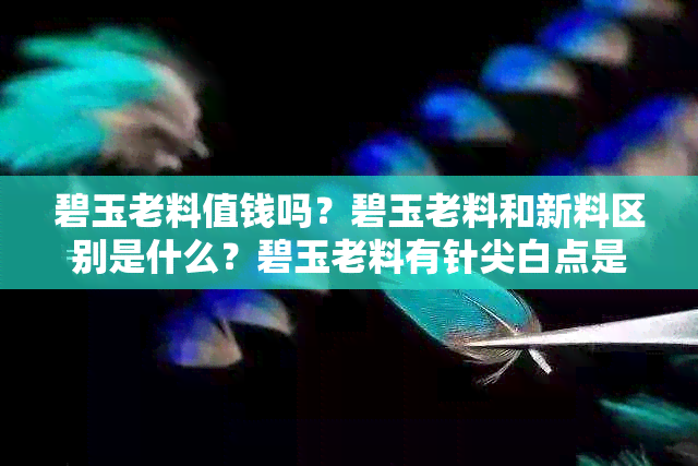碧玉老料值钱吗?碧玉老料和新料区别是什么?碧玉老料有针尖白点是假的吗?
