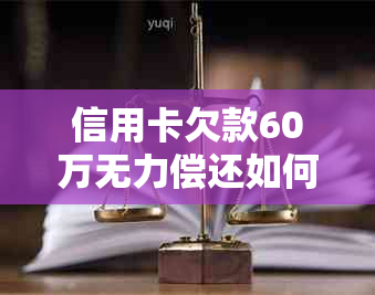 信用卡欠款60万无力偿还如何解决