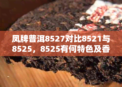 凤牌普洱8527对比8521与8525,8525有何特色及香型分析