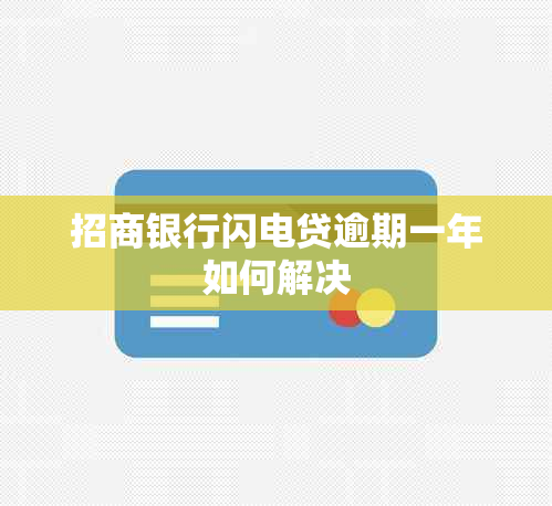 招商银行闪电贷逾期一年如何解决
