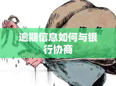 逾期信息如何与银行协商