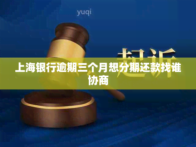 上海银行逾期三个月想分期还款找谁协商