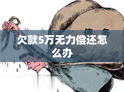 欠款5万无力偿还怎么办