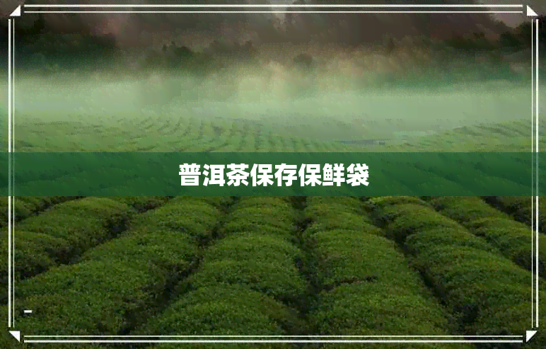 普洱茶保存保鲜袋 普洱茶保存保鲜袋