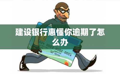 建设银行惠懂你逾期了怎么办