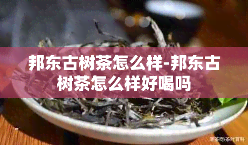 邦东古树茶怎么样-邦东古树茶怎么样好喝吗