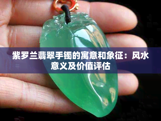 紫罗兰翡翠手镯的寓意和象征：风水意义及价值评估