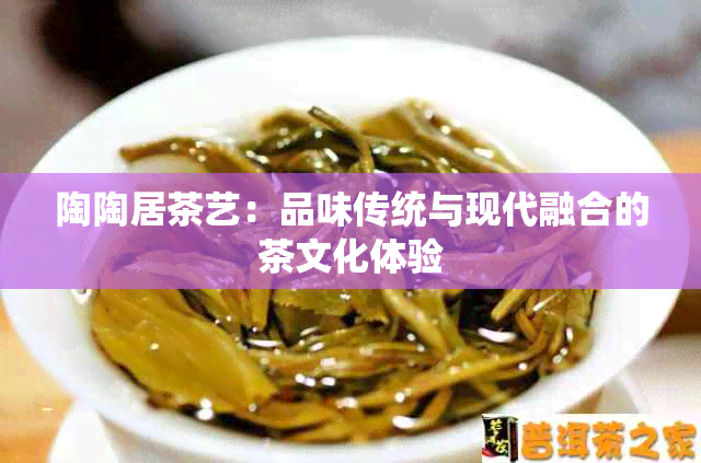 陶陶居茶艺：品味传统与现代融合的茶文化体验