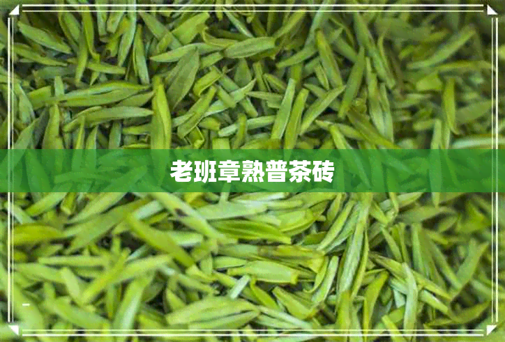 老班章熟普茶砖