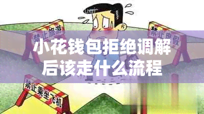 小花钱包拒绝调解后该走什么流程