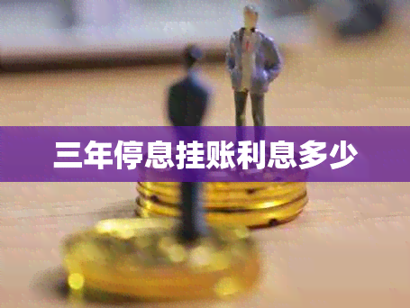 三年停息挂账利息多少