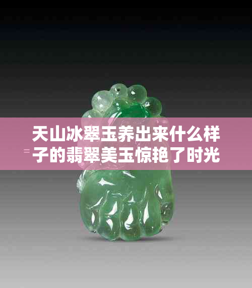 天山冰翠玉养出来什么样子的翡翠美玉惊艳了时光