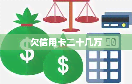 欠信用卡二十几万