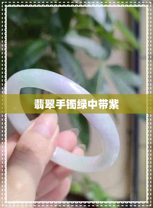 翡翠手镯绿中带紫 翡翠手镯绿中带紫