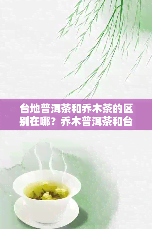台地普洱茶和乔木茶的区别在哪?乔木普洱茶和台地普洱茶的主要差异