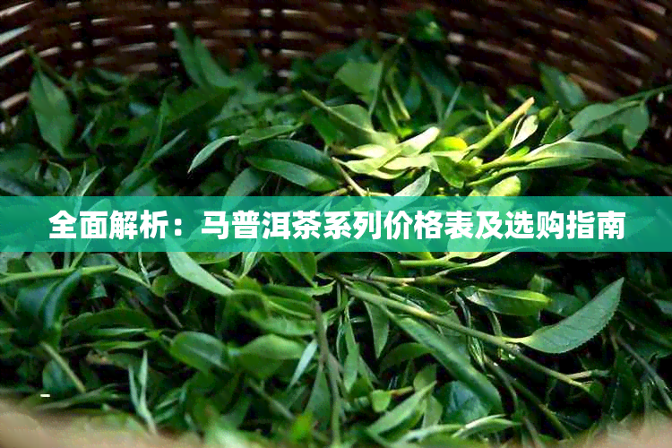 全面解析：马普洱茶系列价格表及选购指南