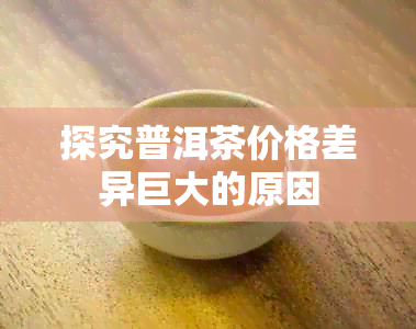 探究普洱茶价格差异巨大的原因
