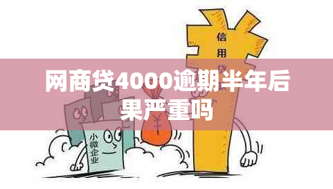 网贷4000逾期半年后果严重吗