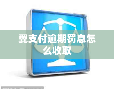 翼支付逾期罚息怎么收取
