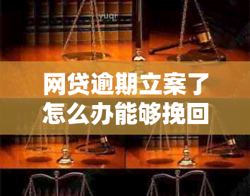网贷逾期立案了怎么办能够挽回损失