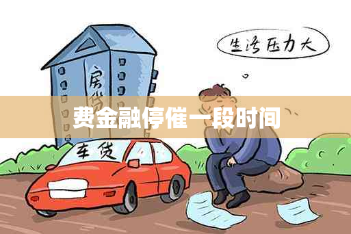 费金融停催一段时间