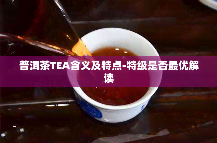 普洱茶TEA含义及特点-特级是否更优解读