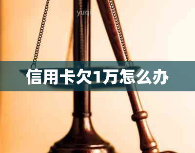 信用卡欠1万怎么办