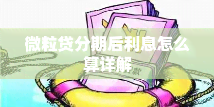 微粒贷分期后利息怎么算详解