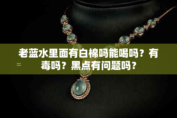 老蓝水里面有白棉吗能喝吗?有吗?黑点有问题吗?