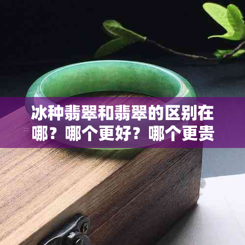 冰种翡翠和翡翠的区别在哪?哪个更好?哪个更贵?