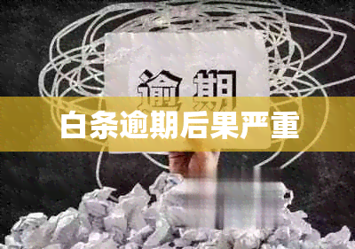 白条逾期后果严重