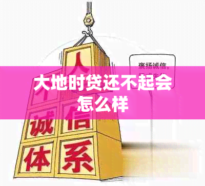 大地时贷还不起会怎么样