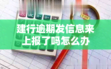 建行逾期发信息来上报了吗怎么办