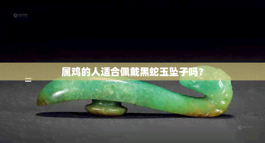 属鸡的人适合佩戴黑蛇玉坠子吗？