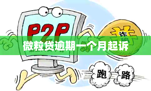 微粒贷逾期一个月起诉