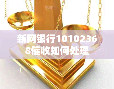 新网银行10102368如何处理