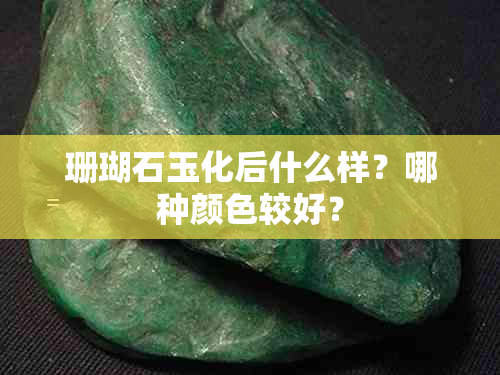 珊瑚石玉化后什么样?哪种颜色较好?