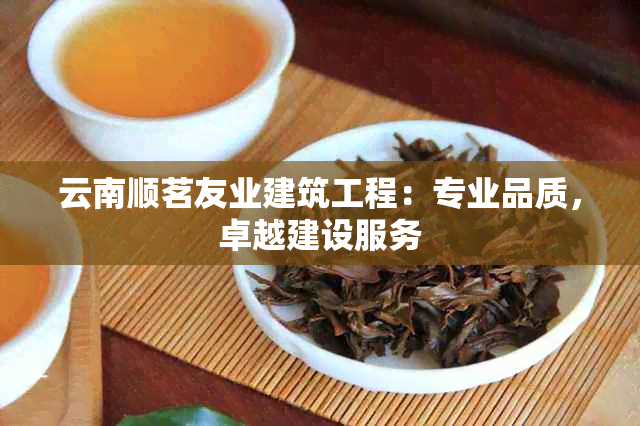 云南顺茗友业建筑工程：专业品质，卓越建设服务