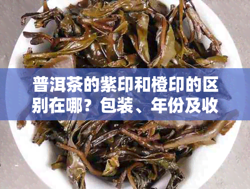 普洱茶的紫印和橙印的区别在哪?包装、年份及收藏价值之差异探讨