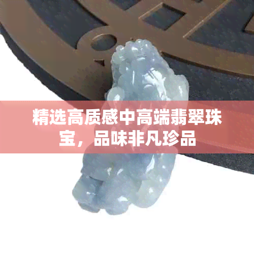 精选高质感中高端翡翠珠宝,品味非凡珍品