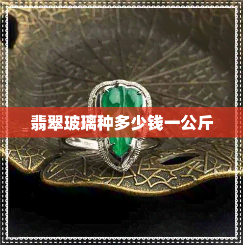 翡翠玻璃种多少钱一公斤